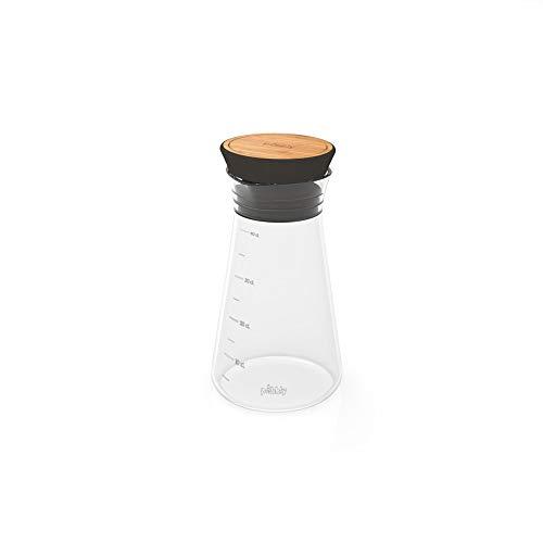 Pebbly Dressing-Shaker Glas/Silikon/Bambus