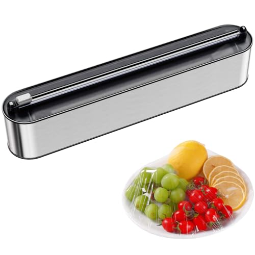 Quasziwa Magnet-Folienspender Edelstahloptik