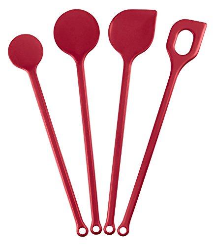 Kigima 4-teiliges Kochlöffel-Set Rot (PBT)