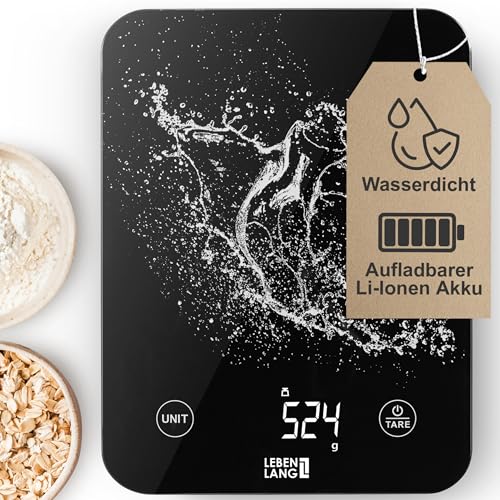 LEBENLANG USB-Küchenwaage 10 kg