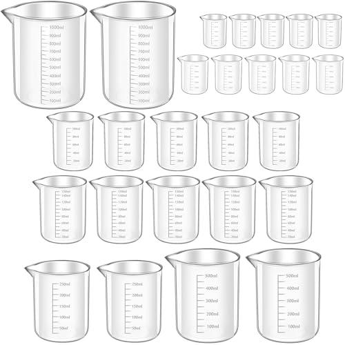 YUESIKJ 26-teiliges PP-Messbecher-Set