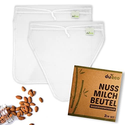DuEco DuEco Nussmilchbeutel 2er V+U-Form Nylon