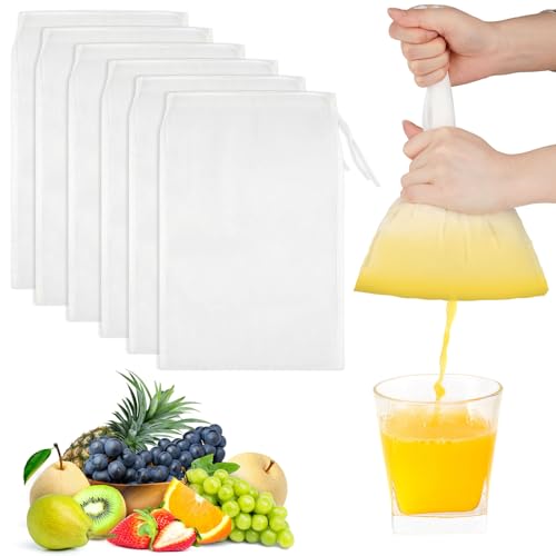 Moosono Nussmilchbeutel 6er Nylon 20×30 cm