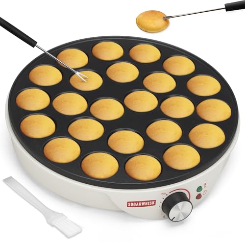 SugarWhisk 24-Fach Elektro-Maker (Poffertjes/Æbleskiver)