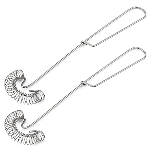 Delsen 2er Spiralbesen Edelstahl 27 cm
