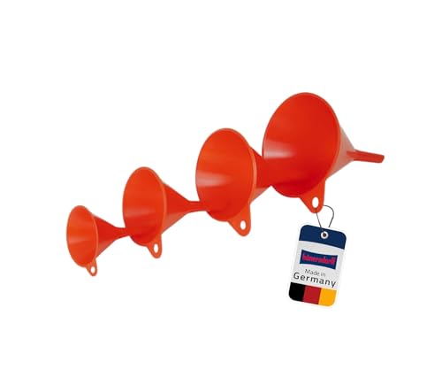 hünersdorff HD-PE Trichter-Set 4-teilig rot