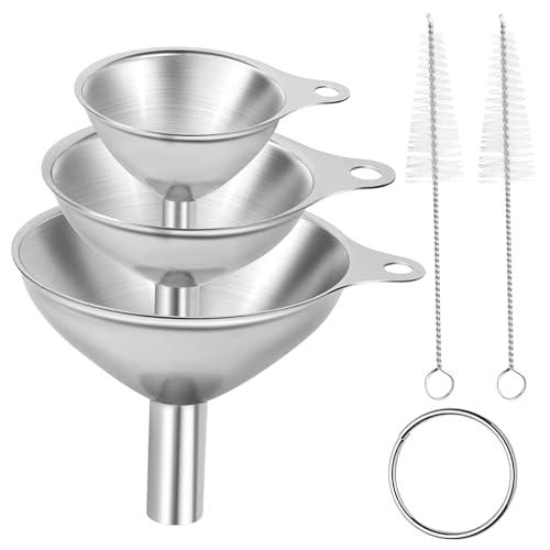 Vozitug Mini-Edelstahl-Trichter 3er mit Bürsten