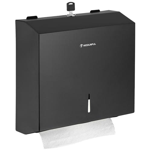 modunful Papierhandtuchspender Edelstahl schwarz