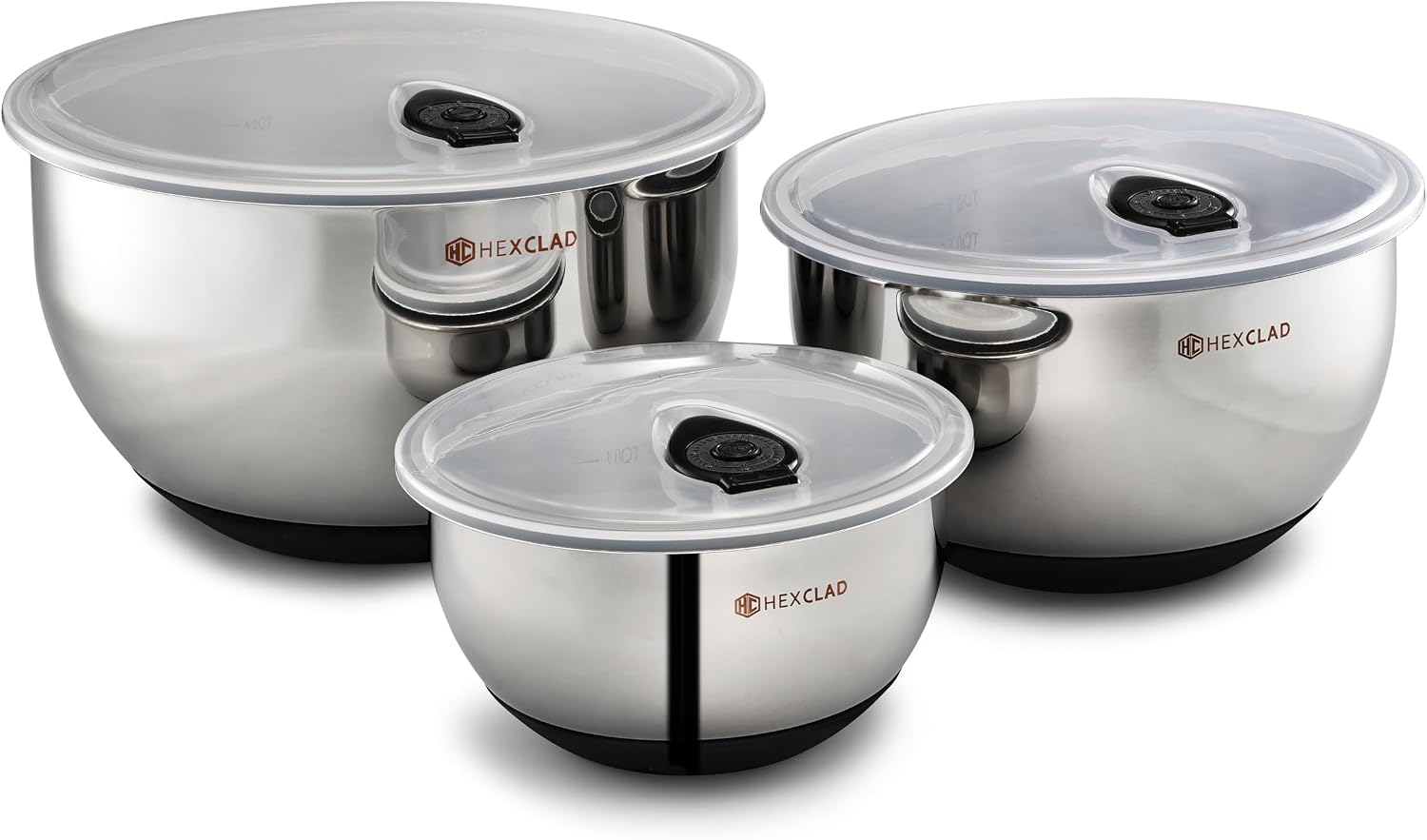 HexClad 3er-Set 1,5/3/5 L