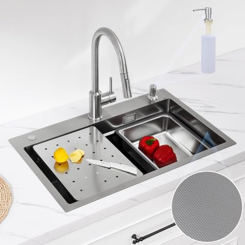 Edelstahlspüle – CECIPA 70×45 Workstation-Set