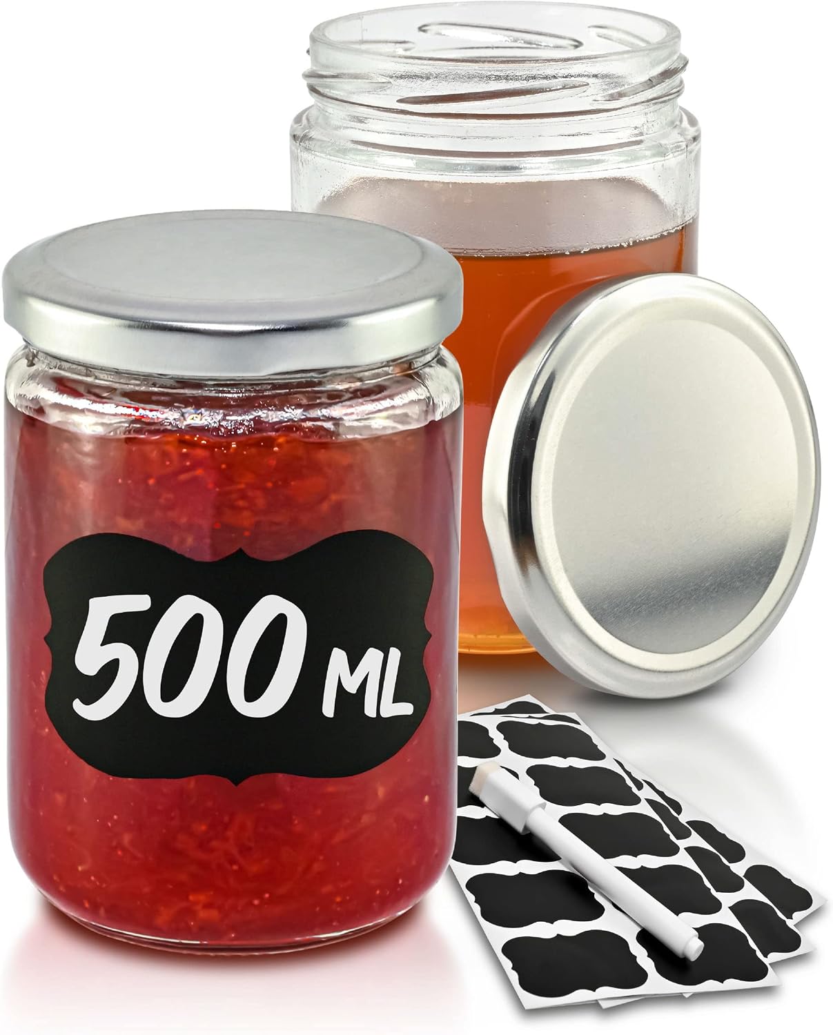 Praknu 12×500 ml Schraubglas