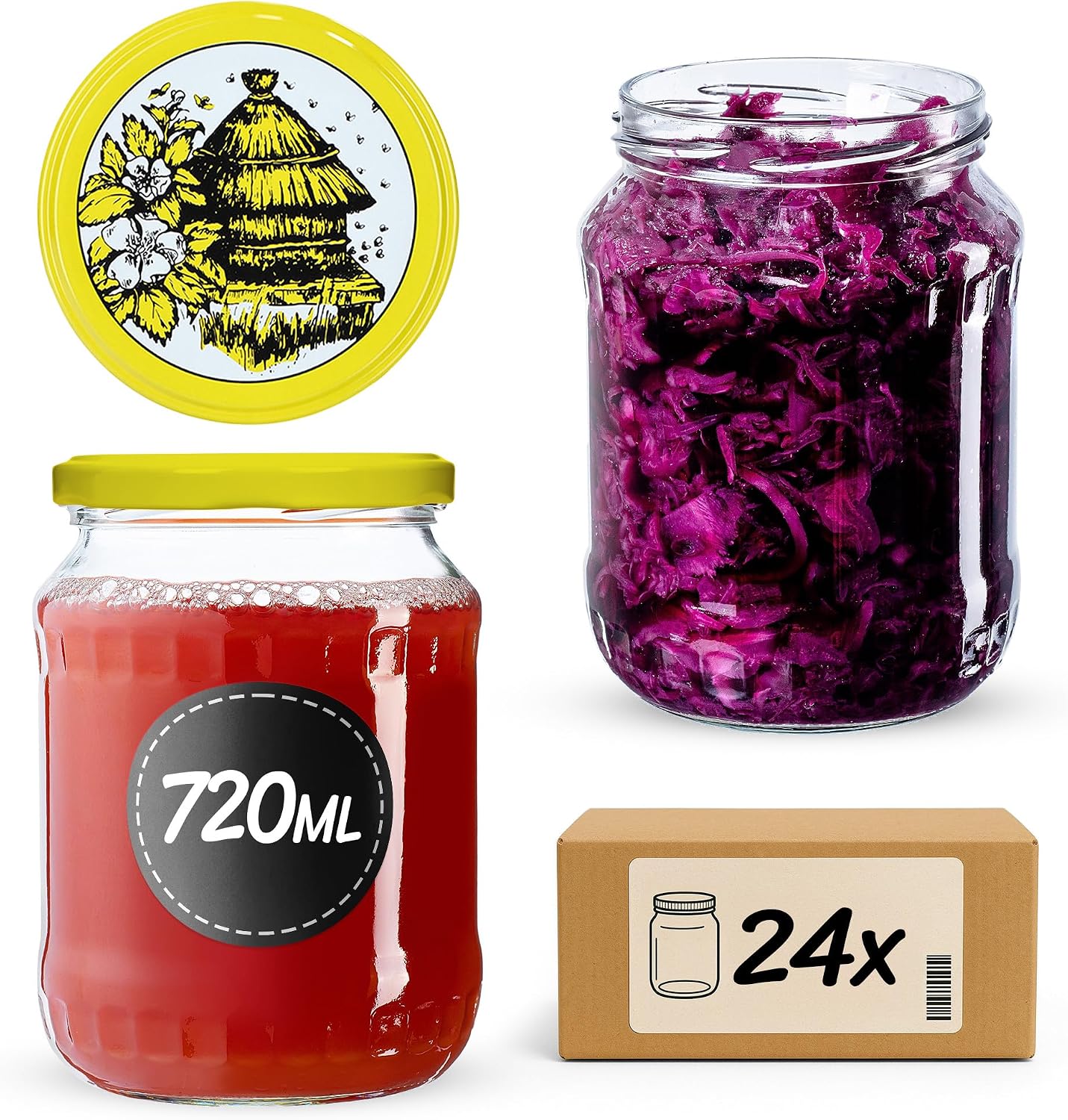KADAX 24×720 ml TO82 Bienenstock