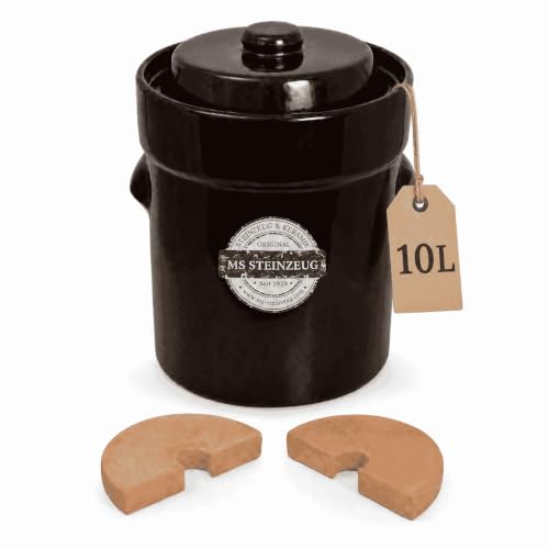 Gärtopf – MS-Steinzeug Gärtopf 10 l Braun