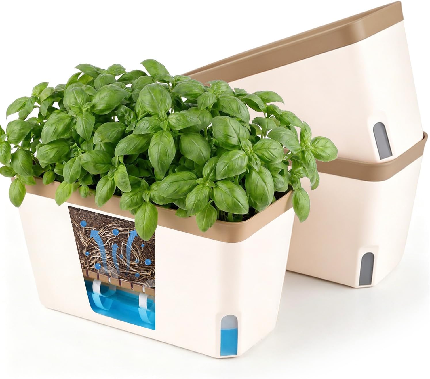 T4U Blumenkasten 27 cm 3er Braun