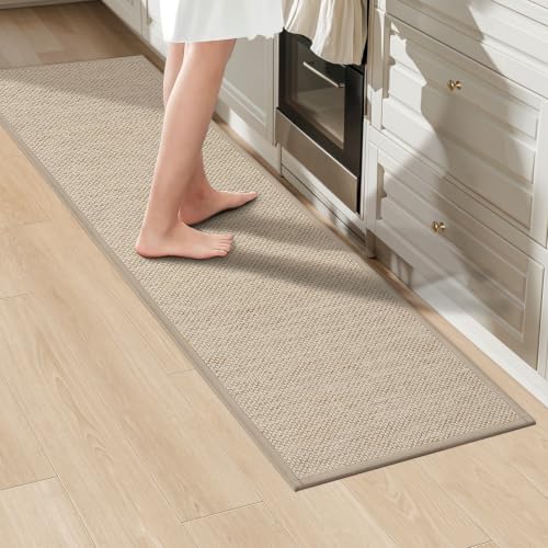 LEKEEPGO Küchenläufer 43,5×150 cm Beige