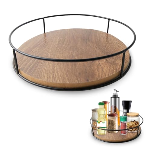 CHENGCKJ Holz-Drehteller 23 cm