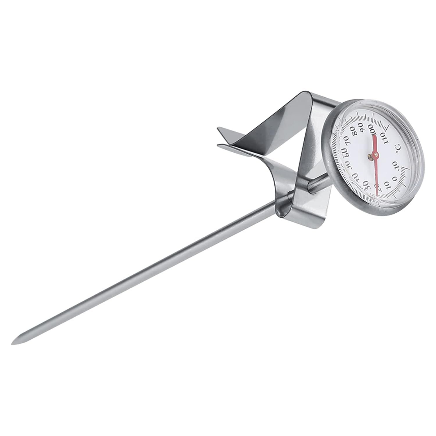 Honiwu Edelstahl Milchthermometer mit Clip
