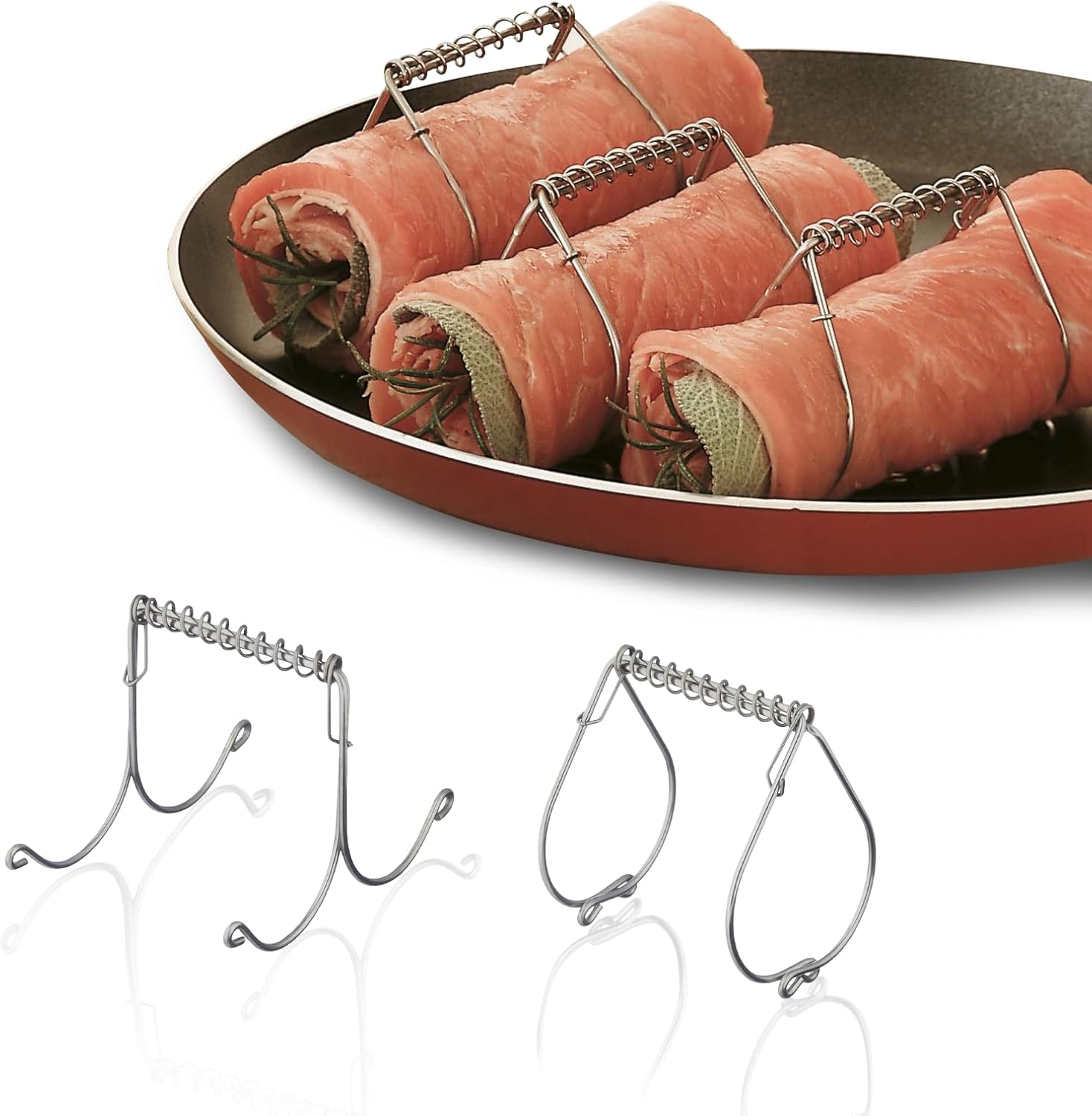 AOOGON Rouladenklammern 10 Stück Edelstahl