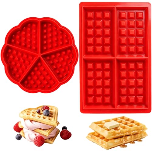 Sxingh Silikon-Waffelform Herz + Rechteck