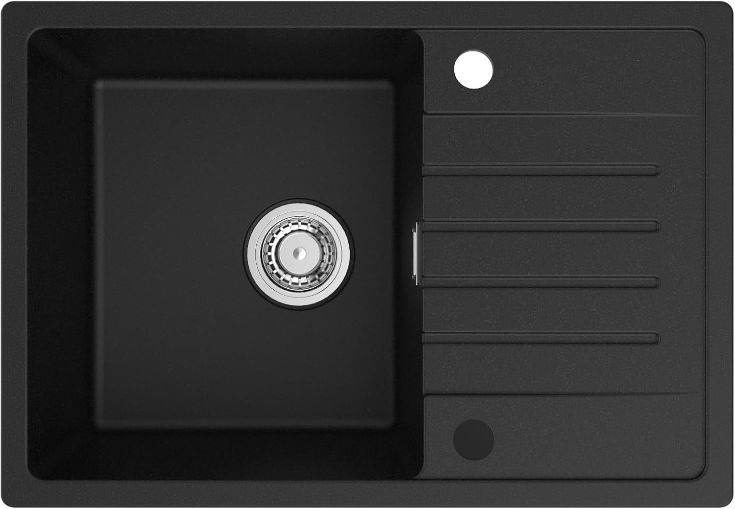 Spülbecken schwarz – CECIPA Spülbecken Schwarz 65×45 Granit