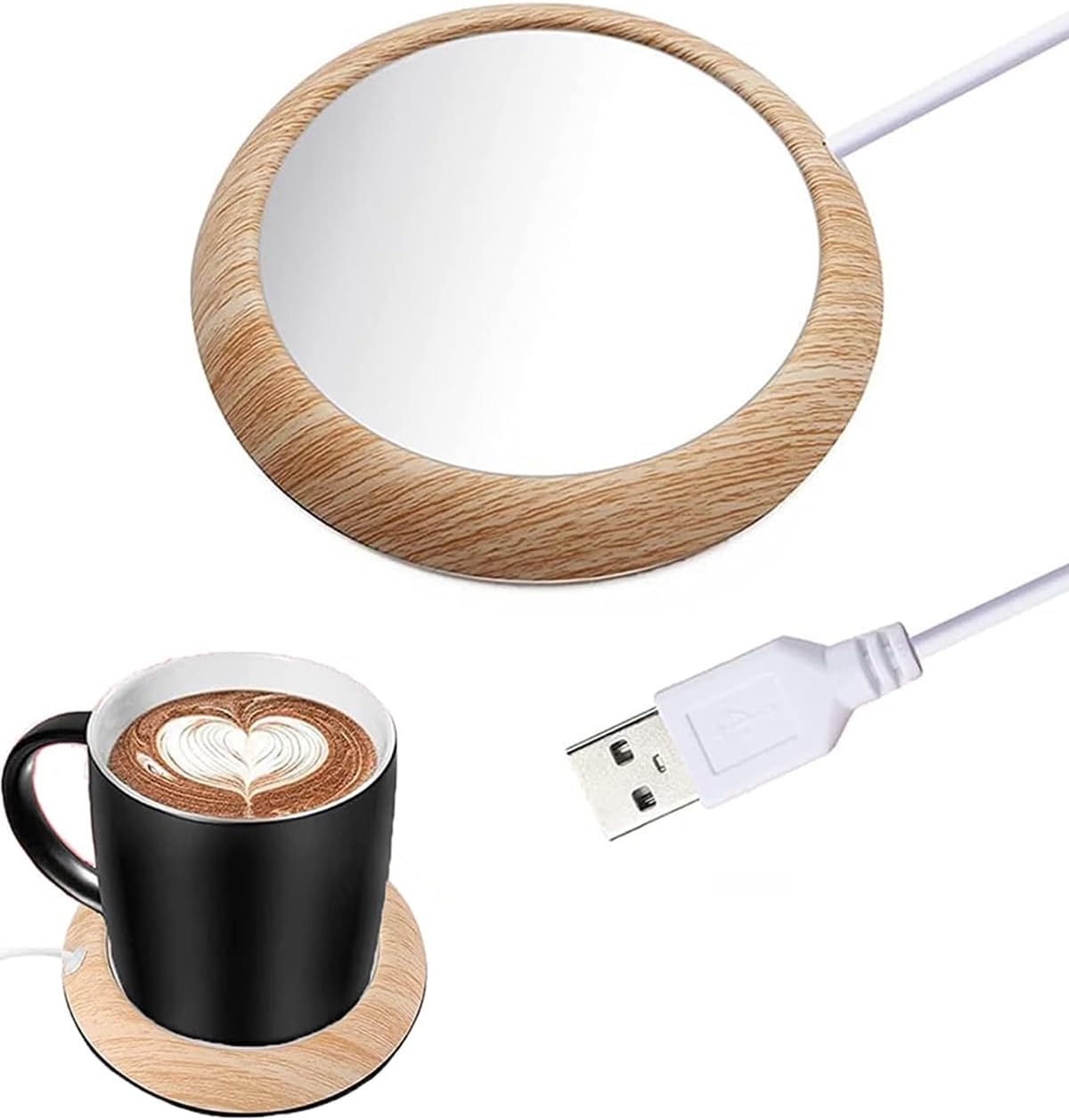 MYMULIKE USB-Tassenwärmer (Gelb, 7 W)