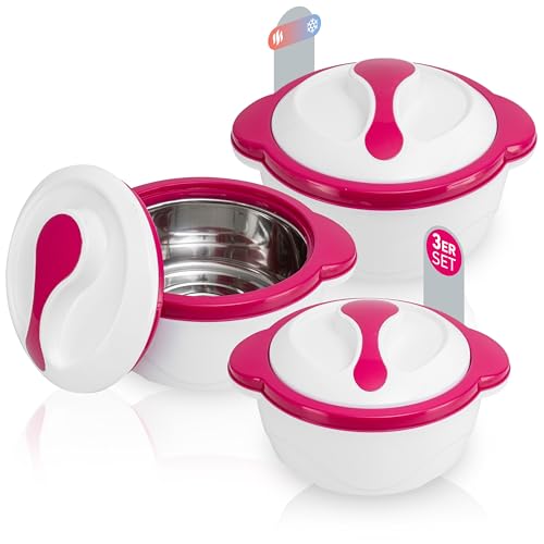 TELE WELT Thermoschüssel 3er-Set Beere
