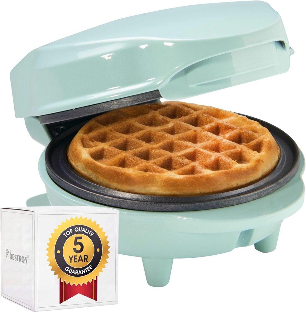 Bestron Mini-Waffeleisen AMW500M Mint 550 W
