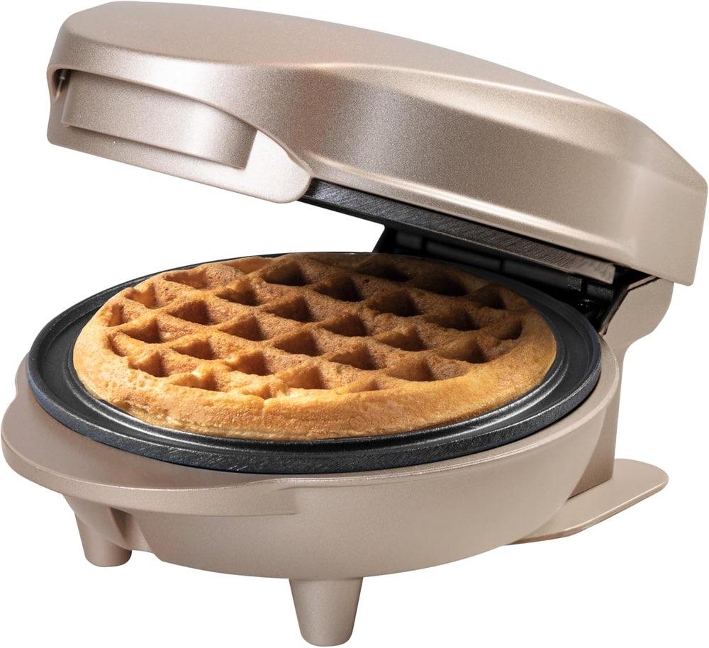 Bestron Mini-Waffeleisen AMW500SAT Hellbeige 550 W