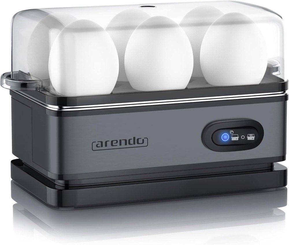 Arendo Arendo Sixcook Eierkocher Cool Grey 400 W