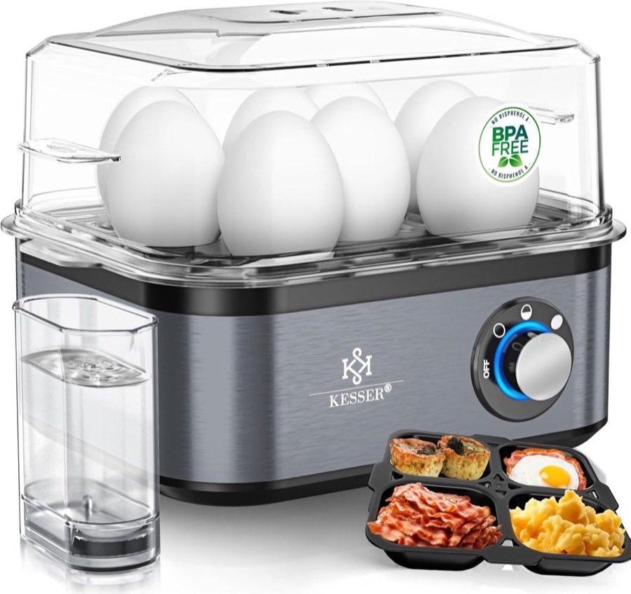 KESSER Eierkocher 8 Eier 500 W Anthrazit