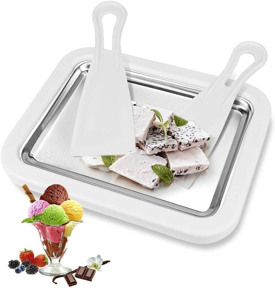 Casenly Eisplatte Rolled Ice Cream Weiß