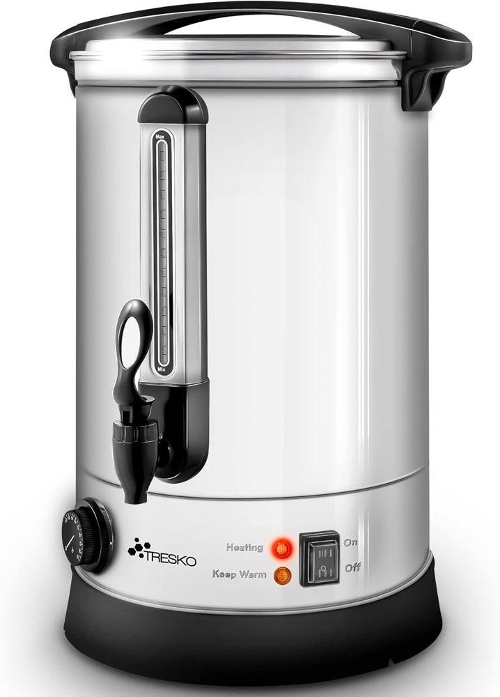 TRESKO Glühweinkocher 1500 W (Silber)