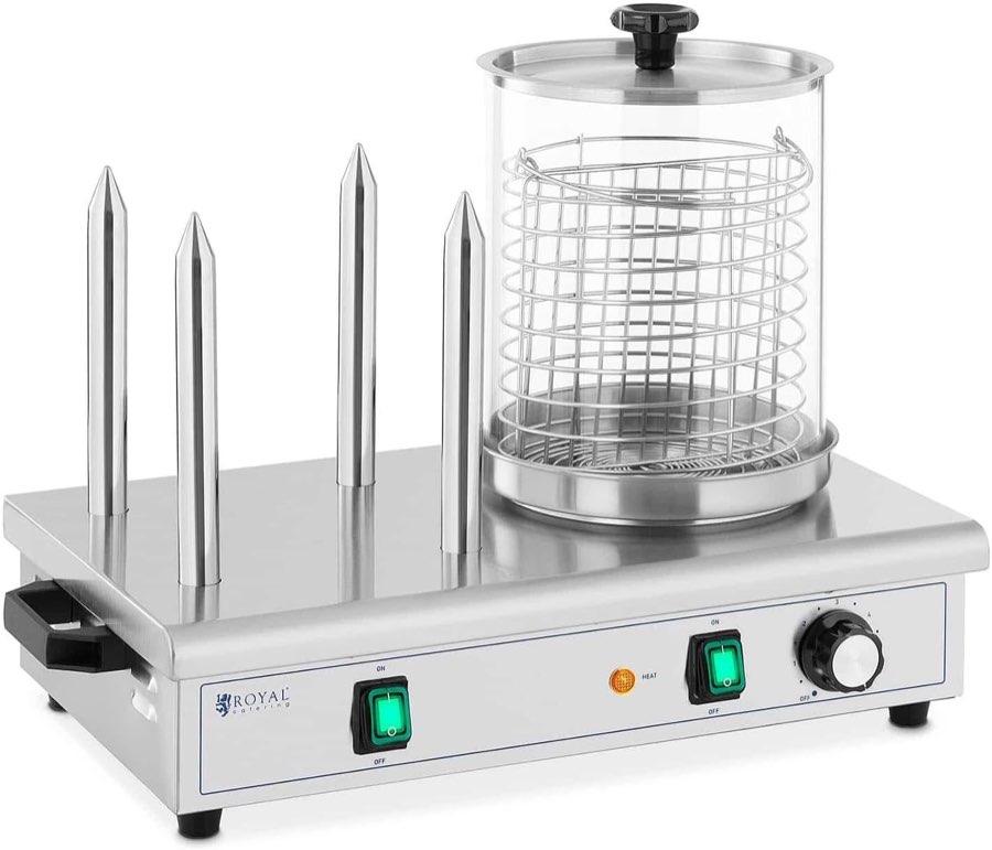 Royal Catering RCPHW 650 Hot-Dog-Maker 4 Spieße