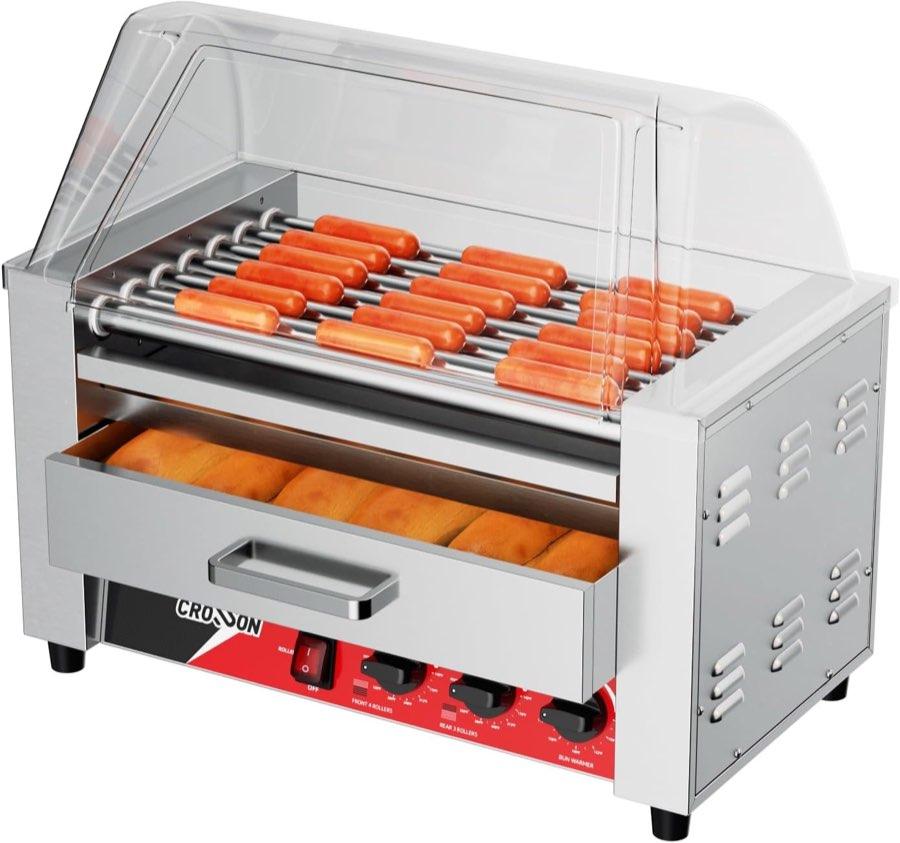 CROSSON Hot-Dog-Rollgrill 7 Rollen 1350 W