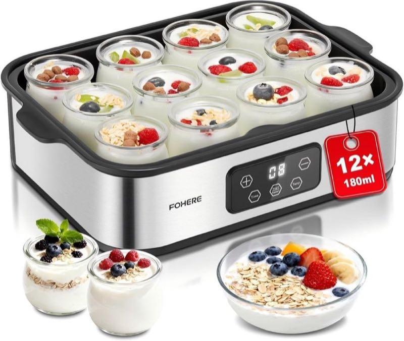 FOHERE Joghurtbereiter 12×180 ml