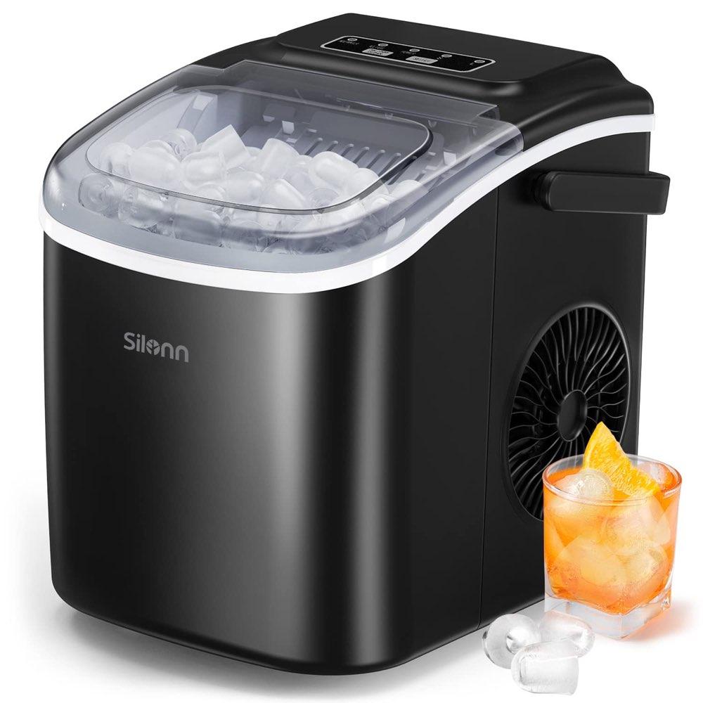 Silonn Silonn Eiswürfelmaschine 12 kg Schwarz