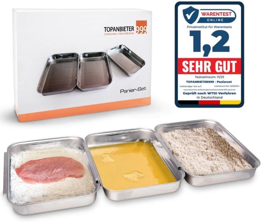 TOPANBIETER 999 Panierset verbindbar 21,5×15×3 cm