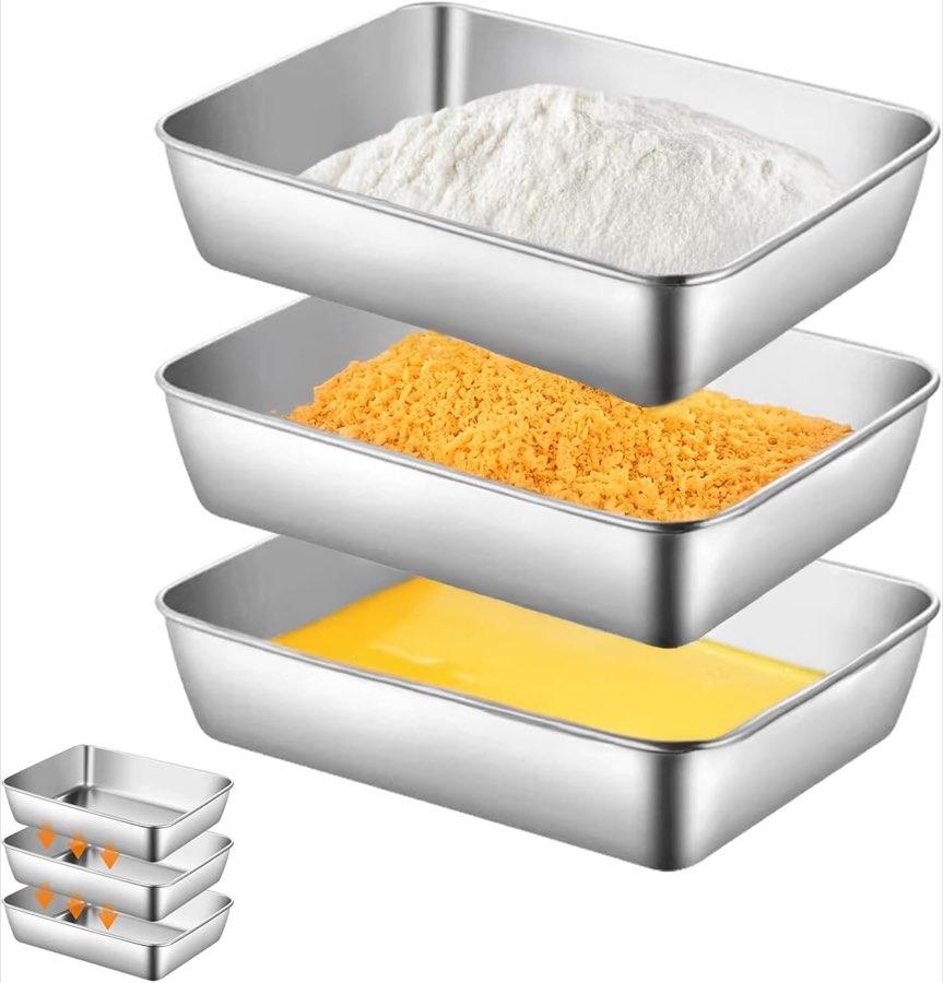 Solinorex Panierschalen-Set 3-teilig 25×19×5 cm