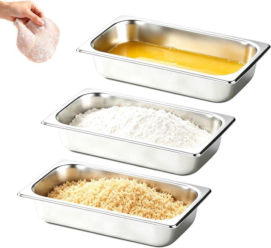 Panierschalen Set 3-teilig GN 1/3 32,5×17,5×6,5 cm