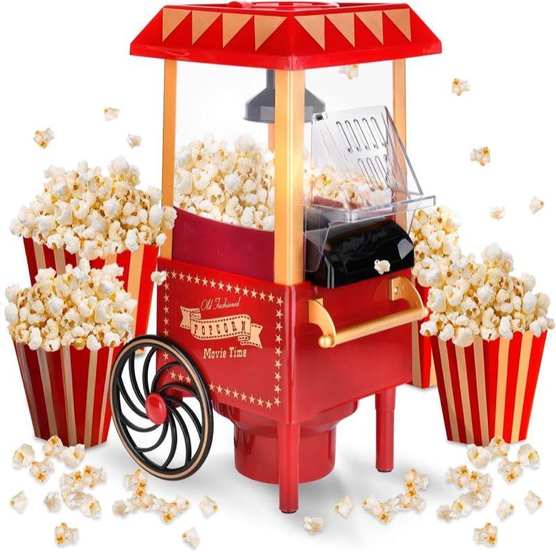 NK Popcornmaschine Retro Heißluft 1200 W