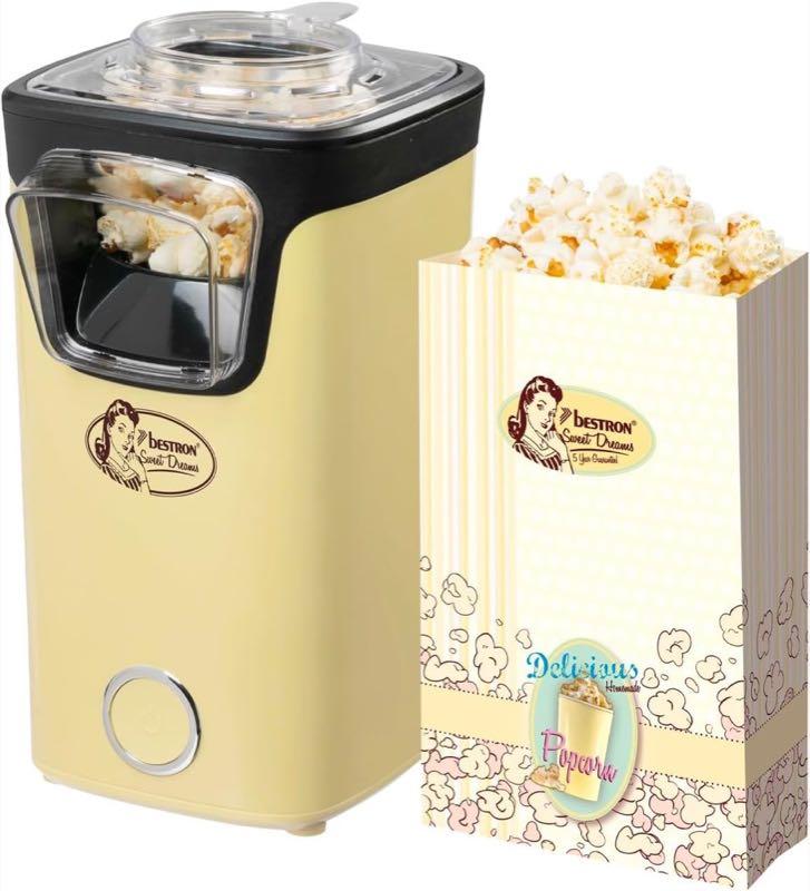 Bestron Popcornmaker Heißluft APC200V Gelb