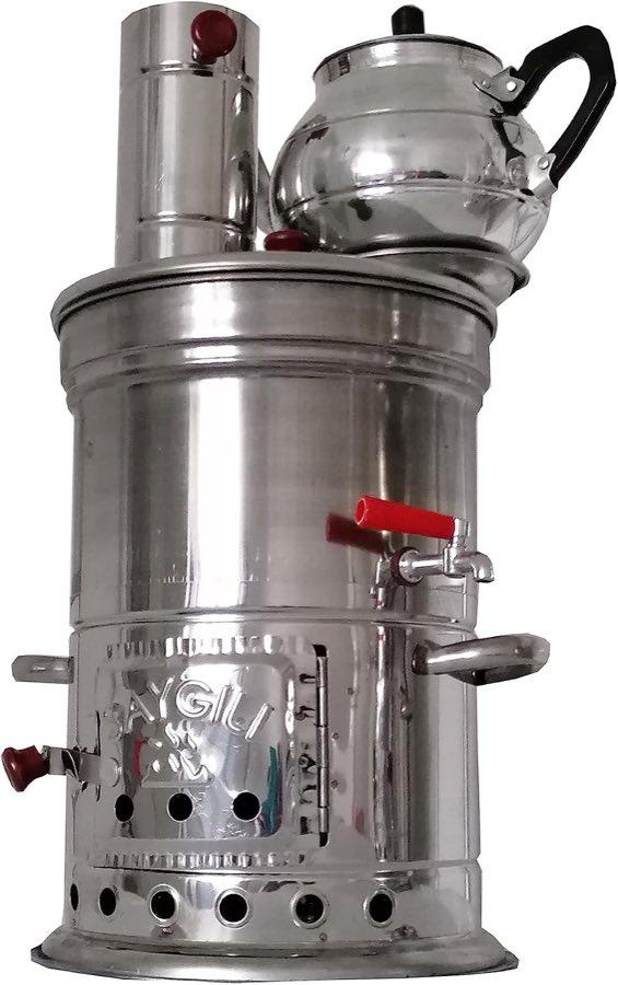 Holzkohle Camping Samowar 3,5 l