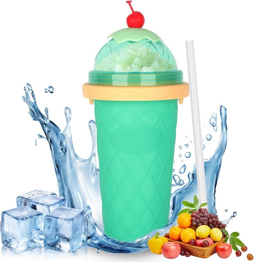 CIOXSOIO DIY Slushy Maker Becher Grün