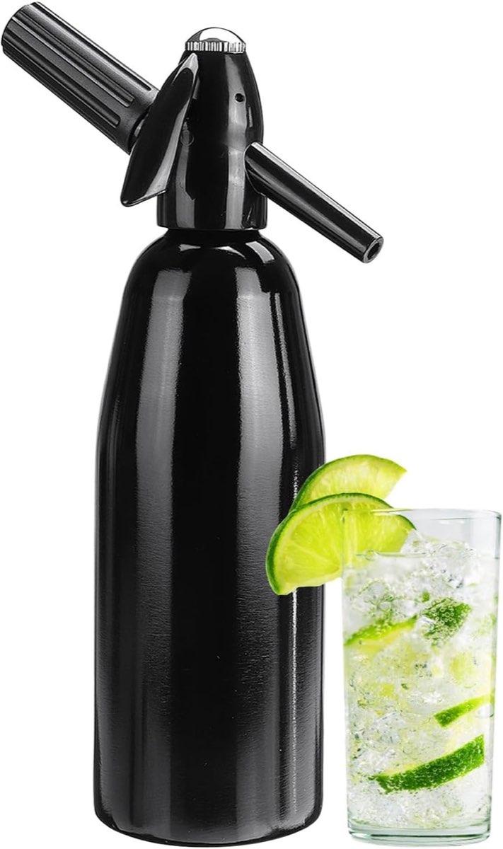 AstraLoom Vintage Soda Siphon Schwarz