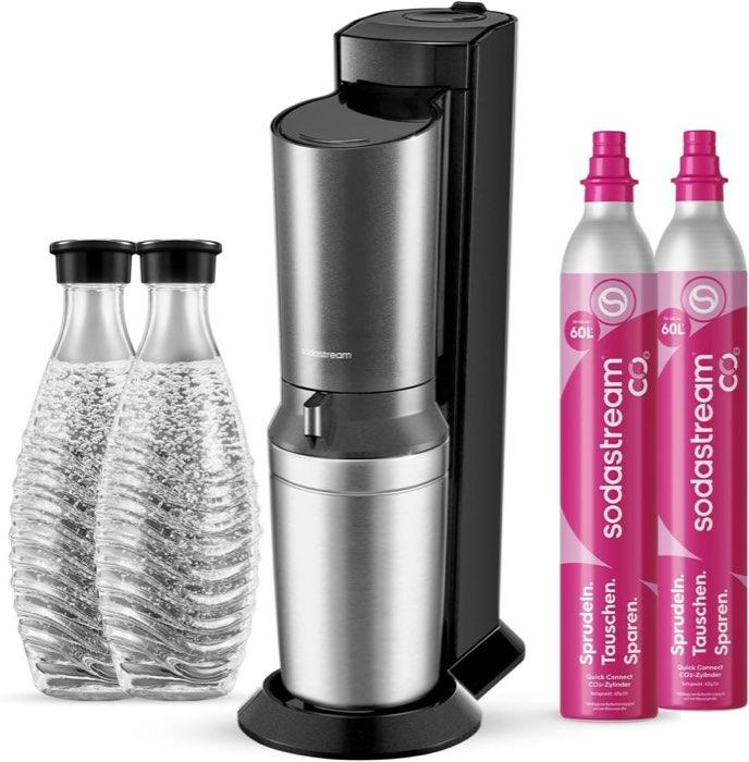 SodaStream Crystal 3.0 – 2× Glaskaraffen 0,7 l