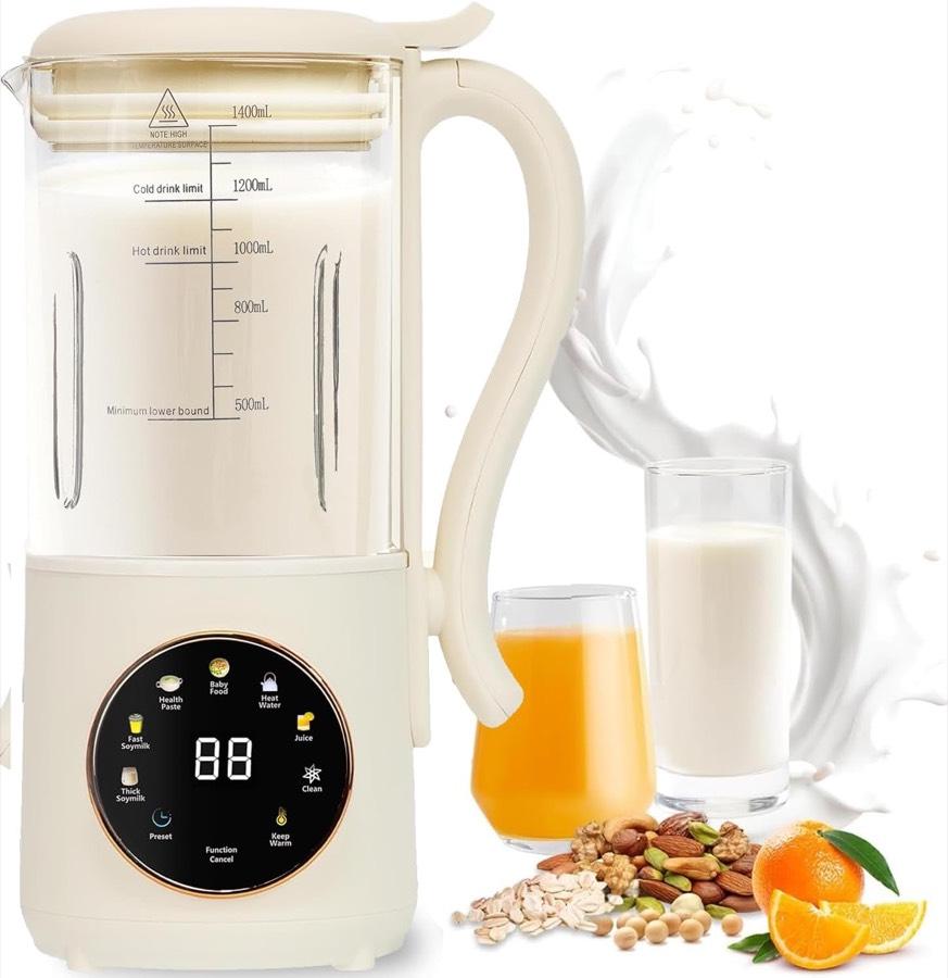 JAOGAUS Nussmilchmaschine 1400 ml Glas