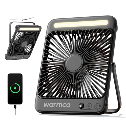 Warmco D4 Akku Camping Ventilator 20000 mAh