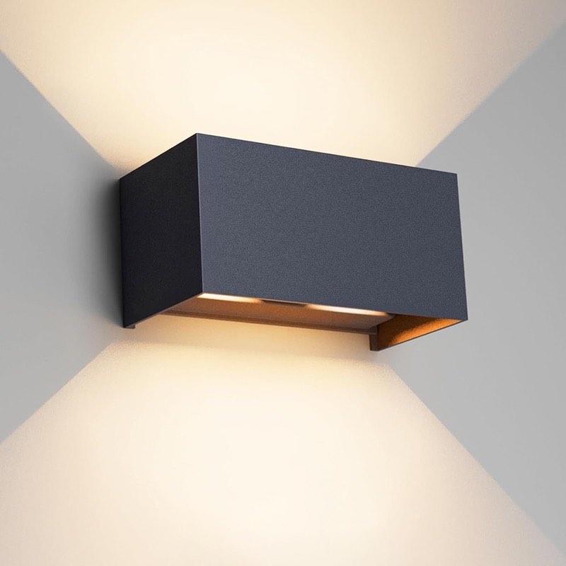 Klighten Außenwandleuchte 24 W, Anthrazit