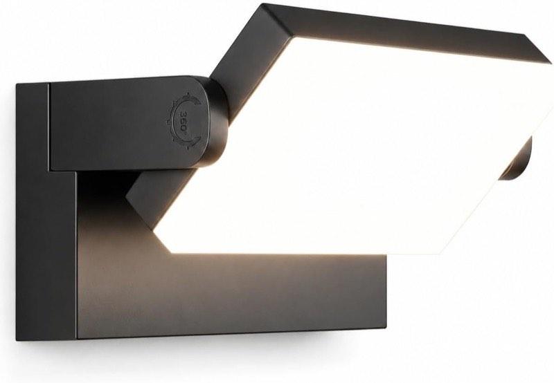 ledmo LED-Wandleuchte 60 W, Schwarz