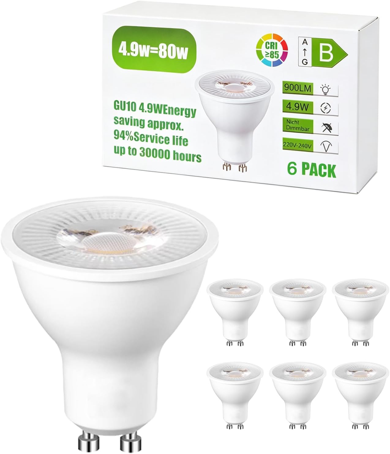 GY GU10 LED 4,9 W